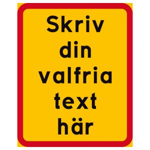 T22 Tilläggstavla med valfri text - Bild 8