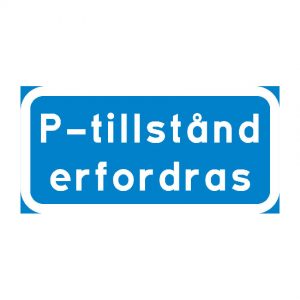 P-tillstånd erfordras