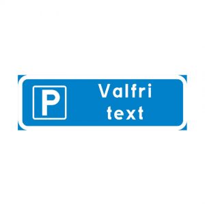 T7 P-ruta med valfri text