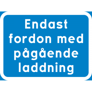Fordon med pågående laddning